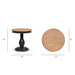 Winslow - Round Pedestal Side Table - Natural / Light Brown Jennifer Taylor Home