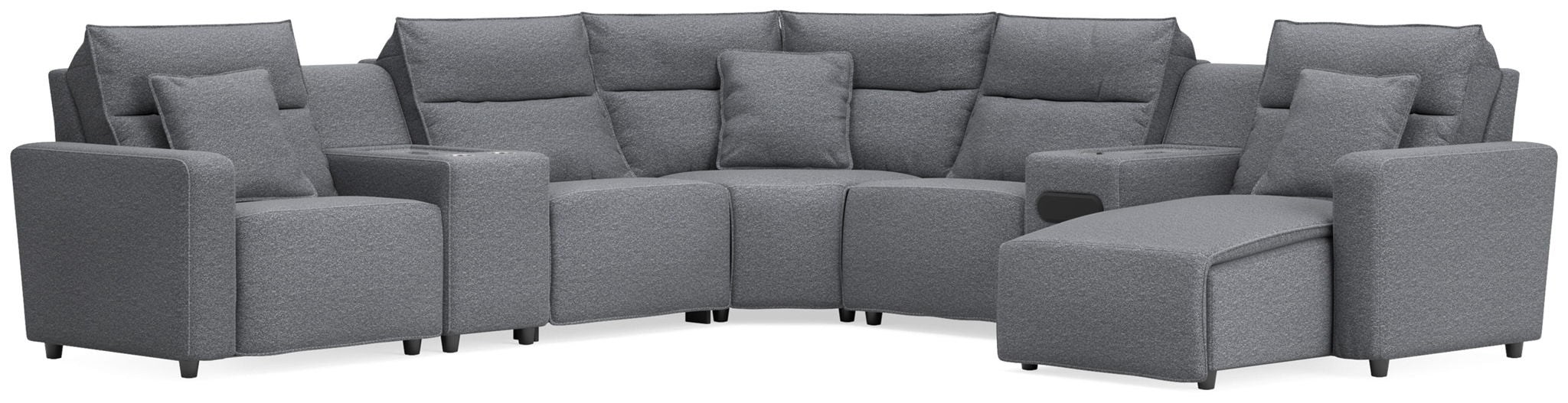 Modmax II - Reclining Sectional - Salt And Pepper Signature Design by Ashley®