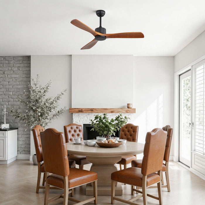 42" Ceiling Fan With DC Reversible Motor, 3 Blades, Timer Function Daily Nest