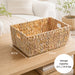 Storage Basket With Handles, Organizer Bin For Shelves Or Living Room - Light Brown Daily Nest