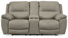 Next-Gen Gaucho - DBL REC PWR Loveseat w/Console - Putty Signature Design by Ashley®