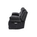 Winston - Power Reclining Sofa With LED Lighting, Hidden Drawer, And Drop Down Table - Black Global Furniture USA