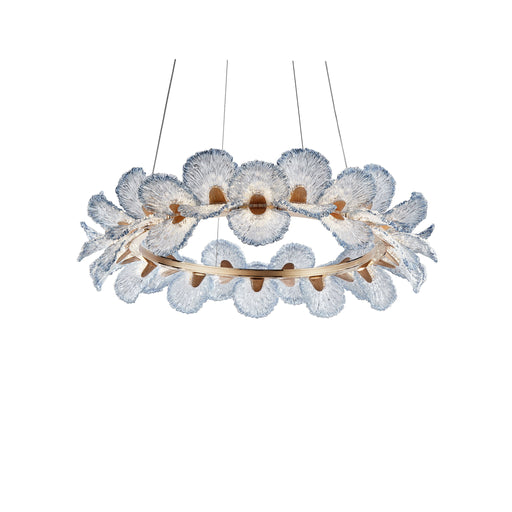 Michael Amini Lighting - Brisa 39" Round LED Chandelier - Ocean Blue / Bronze Michael Amini