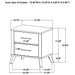 Georgina - 2 Drawer Nightstand - Natural Wood Furniture Max