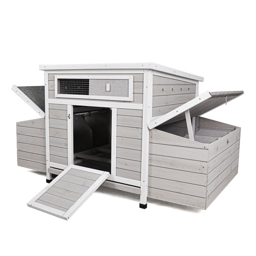 Large Chicken Coop Outdoor Hen House With Dual Nesting Boxes Daily Nest
