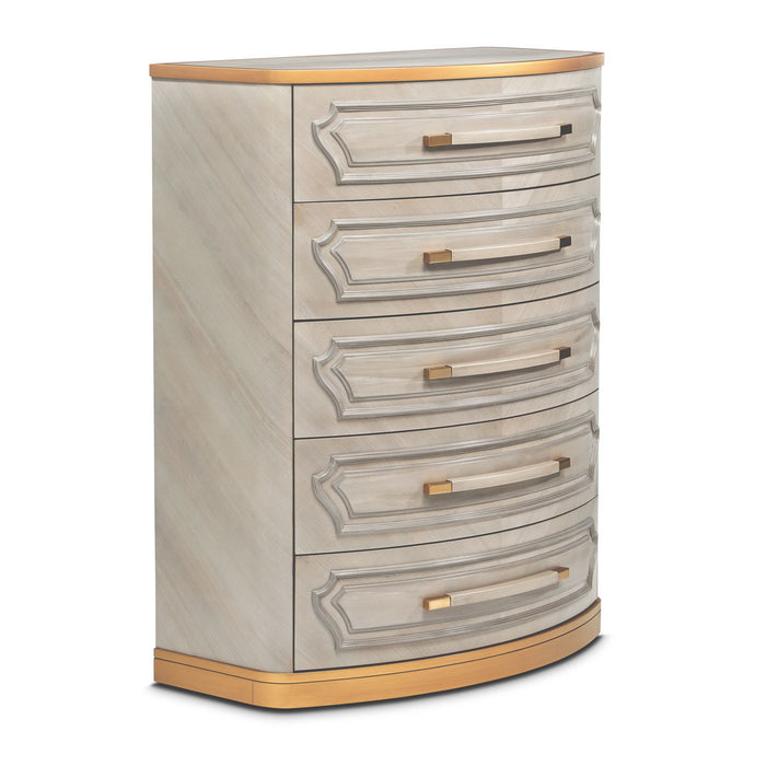 St. Charles - 5-Drawer Highboy Chest - Dove Gray