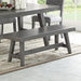 Dining Room Bench - Gray / Gray Home Essentials