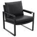 Goldbriar - Upholstered Track Arm Accent Chair - Black Furniture Max