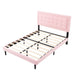 Upholstered Platform Bed With Slats Home Essentials