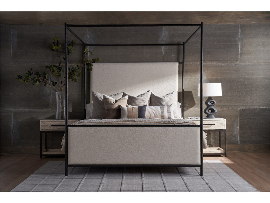 Modern - Cascade King Canopy Bed - White