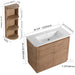 Freestanding Bathroom Vanity With Sink, 2 Soft Close Doors & Storage Rack Home Essentials