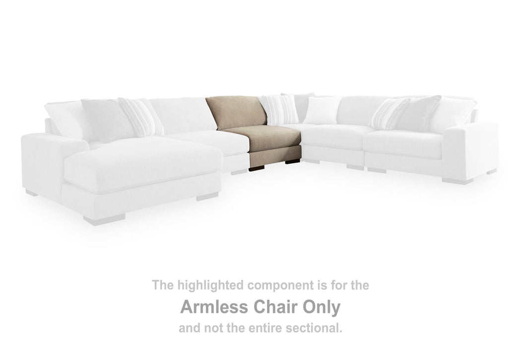 Linenhause - Armless Chair - Dune Benchcraft®