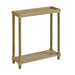 Narrow Side End Tables With Shelf (Set of 2) Home Essentials