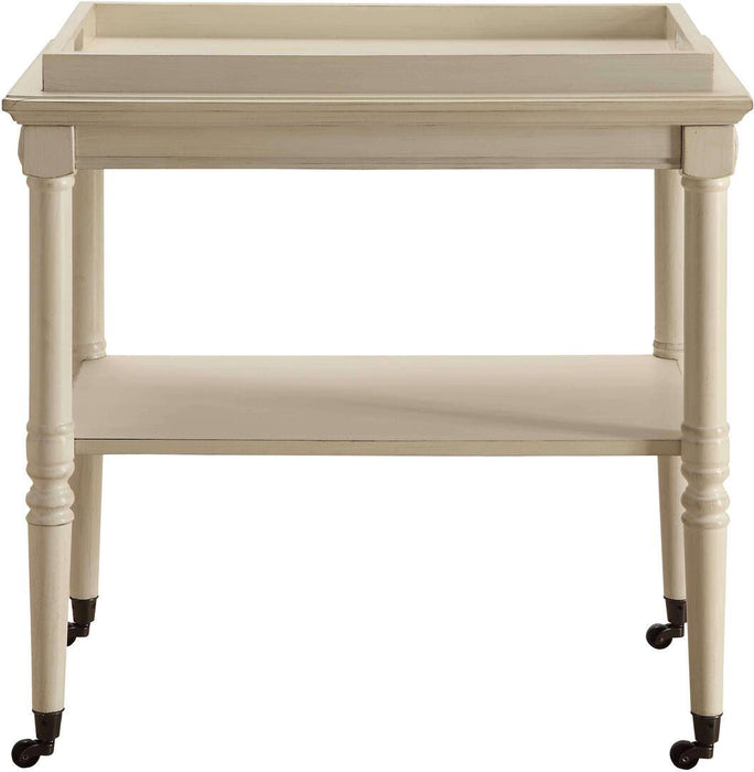 French Style Trolley Table - Antique White