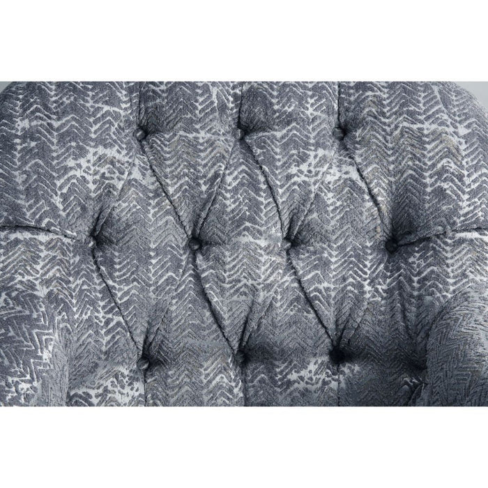 Gaura - Chair With Pillow - Dark Gray Velvet ACME