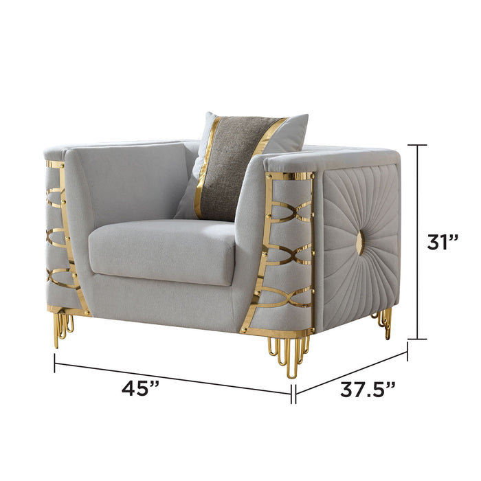 Contessa - Accent Chair - Gray Matrix Furniture Group