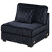 Armless Chair With Pillow, Living Room Furniture, Soft Upholstered - Black Home Essentials