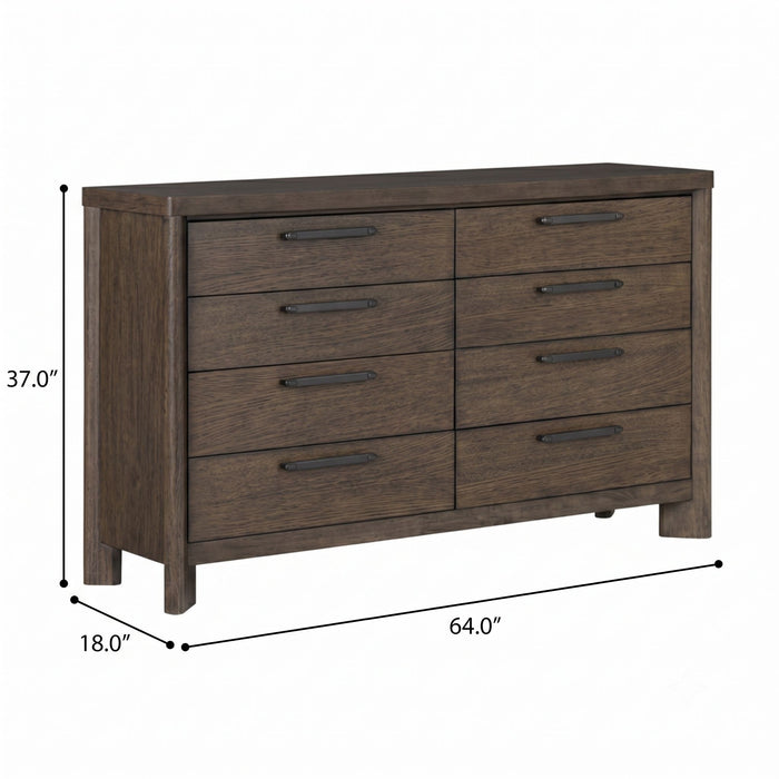 8 Drawer Dresser With Rustic Design Emerald Home