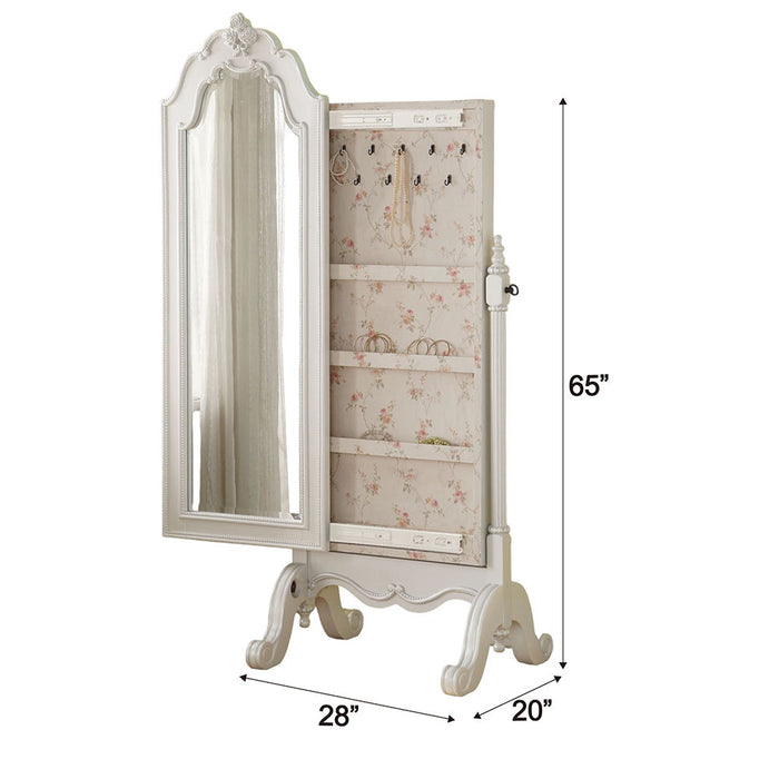 Edalene - Jewelry Armoire - Pearl White ACME