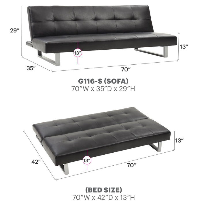 Chroma - Sofa Bed - Black