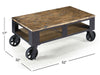 Pinebrook - Rectangular 2 Braking Casters Cocktail Table Set Magnussen Furniture