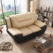 3 Piece Sofa Set, Upholstered Living Room Furniture - Camel US Pride