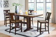 Rylandeen - Counter Height Extension Dining Table Set Signature Design by Ashley®