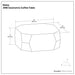 Eisley - Coffee Table With Geometric Design, - Walnut Simpli-Home