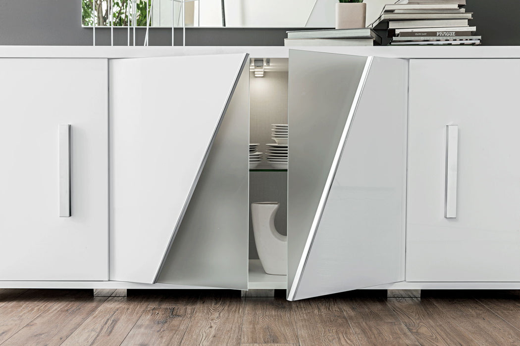Lisa - 4 Door Buffet - White Status Italy