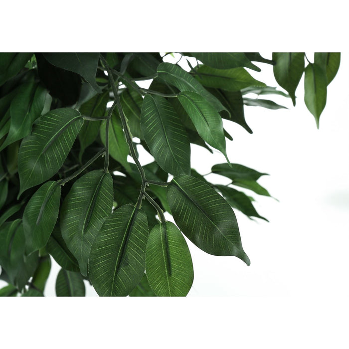 58" Tall, Artificial Plant, Ficus Tree, Indoor, Faux, Fake, Floor, Greenery, Potted, Decorative - Green / Black 8th Street