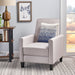 Upholstered Push Back Recliner Chair For Living Room Noble House