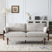 Mid Century Moderne Sofa With Wood Sides Noble House