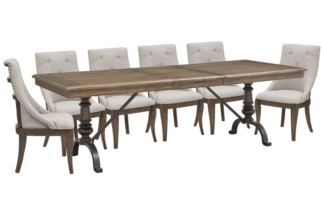 Roxbury Manor - Extendable Rectangular Dining Table Set Magnussen Furniture