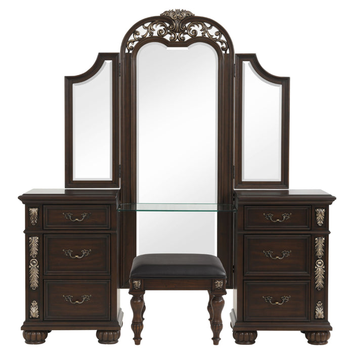 Maximus - 3 Piece Vanity Set - Madeira New Classic
