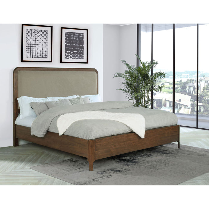 Eastern King Panel Bed - Walnut Furniture Max