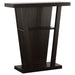 2 Shelf Console Table With V Shape Design - Brown Furniture Max