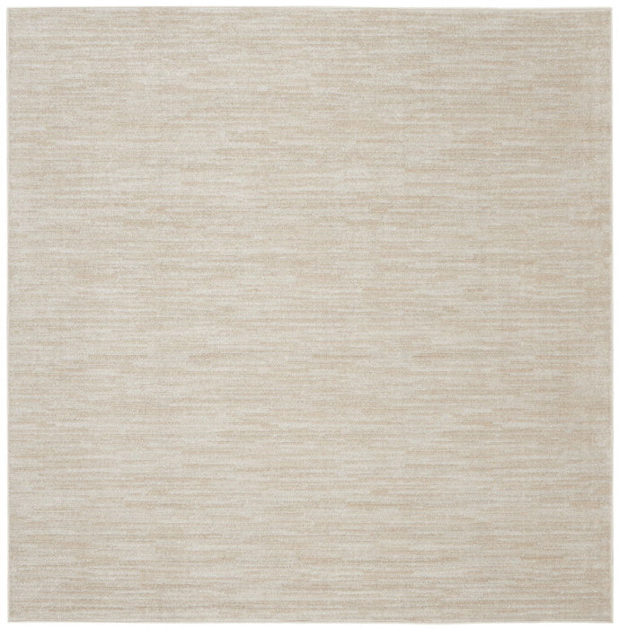 9' X 9' Square Non Skid Indoor / Outdoor Area Rug - Ivory / Beige