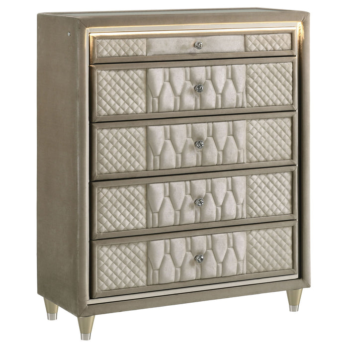 Mika - 5 Drawer LED Chest Furniture Max
