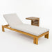 Outdoor Chaise Lounge Set & Side Table, 5 Position Adjustable Patio Recliner Noble House