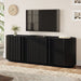 TV Stand With Fluted Tambour Style Door Hearth and Haven
