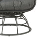 Hikre - Patio Lounge Chair & Side Table - Black / Charcoal Acme