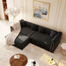 3-In-1 Convertible Sleeper Sofa With Movable Ottoman For Living Room Home Essentials