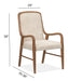 Woodward - Wood Slat Back Arm Chair (Set of 2) - Dark Clove / White Magnussen Furniture