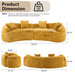 Curved Compressed Sofa, Nordic-Style Design For Living Room Home Essentials