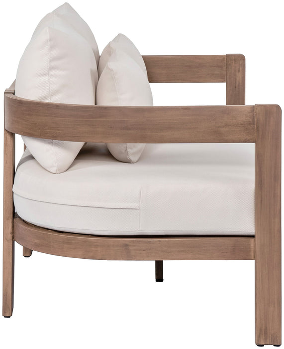Newport - Water Resistant Fabric 65" Upholstered Outdoor Patio Loveseat Meridian Furniture