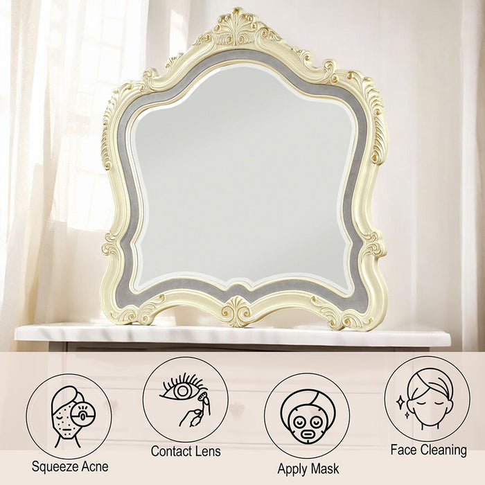 Chantelle - Mirror - Pearl White Finish ACME
