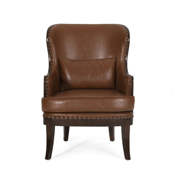 Nh-Perfect Home - Accent Chair - Light Brown - Fabric