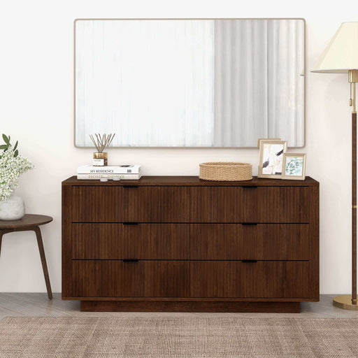 Lola - Dresser With 6 Drawers - Dark Brown Ashcroft Furniture