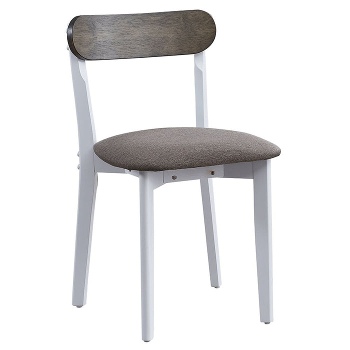 Fidelity - 5 Piece Dining Set - White & Gray ACME
