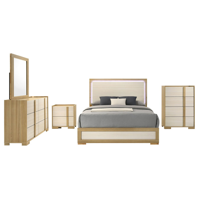 Lincoln - Bedroom Set With LED Lighting Furniture Max
